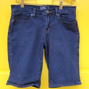 Lucky Brand Dark Wash Bermuda Denim Shorts Size 8